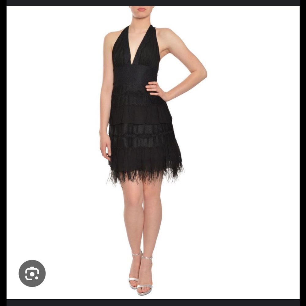 BCBGMaxAzria Black Backless Dress